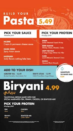 Menu – SATAL Restaurants, Bahrain